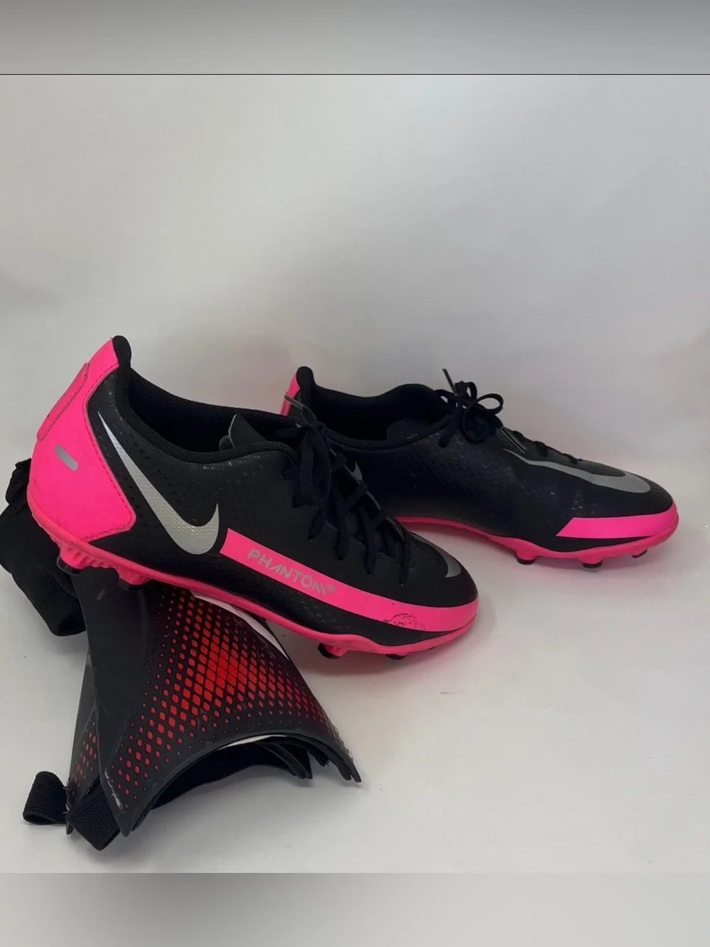 Nike Soccer Cleats and shin guards